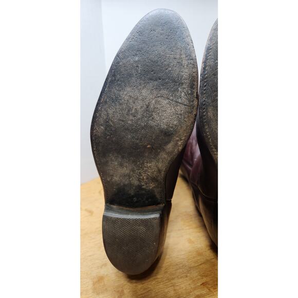 FRYE Vintage brown leather Western cowboy boots mens size 10 D 2350 USA main image 12